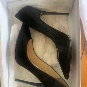 Jimmy Choo Black Suede Anouk Stiletto Pumps